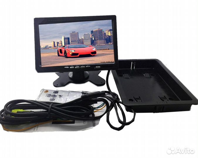 Монитор 7 дюймов (2 видео входа)