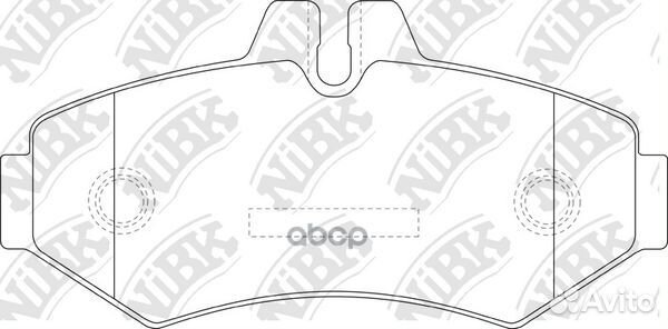 Колодки тормозные дисковые задние NiBK PN0135W