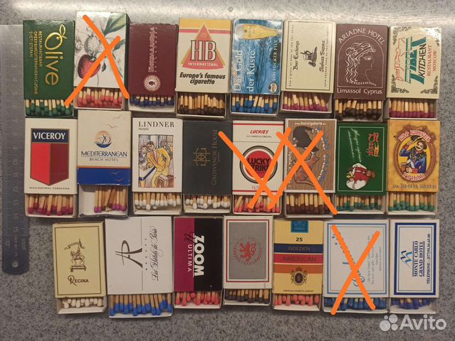 Спичечные коробки полные