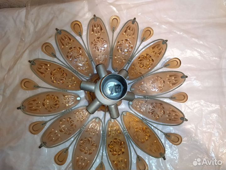 Люстра СССР Хризантема большая 6 ламп