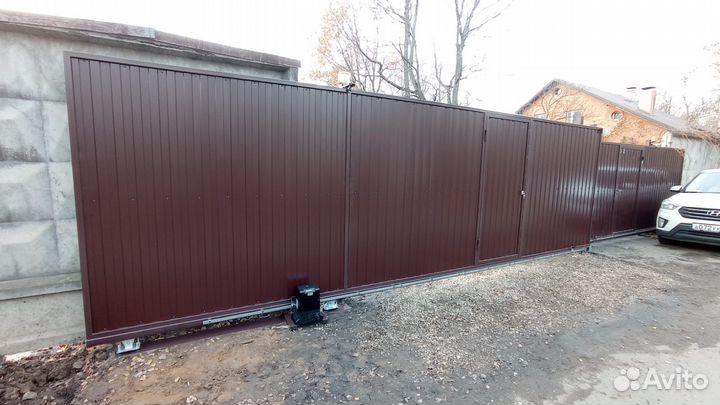 Установка ворот