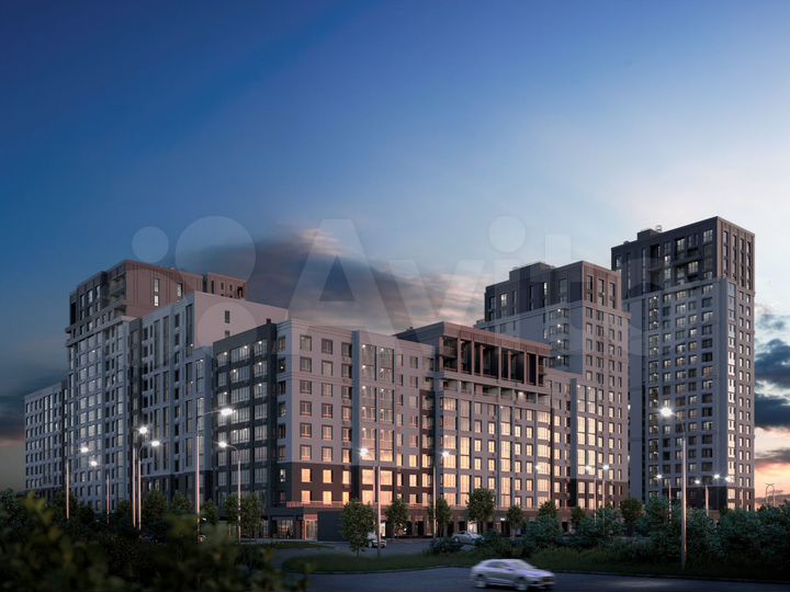 3-к. квартира, 95,5 м², 12/17 эт.