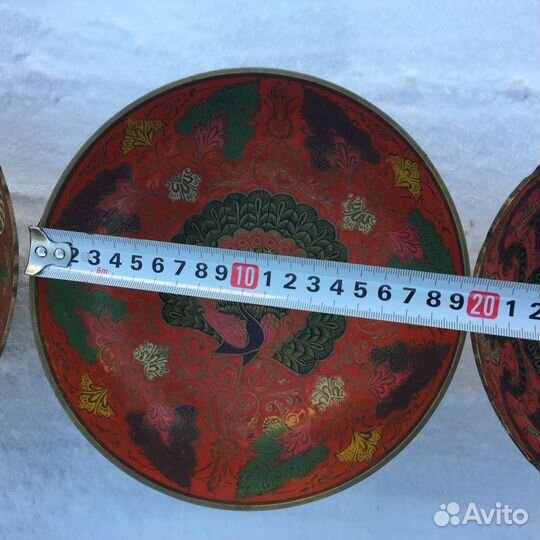 Ваза для фруктов латунь