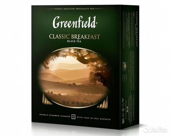 Чай Greenfield Classic Breakfast Чёрный 100пак