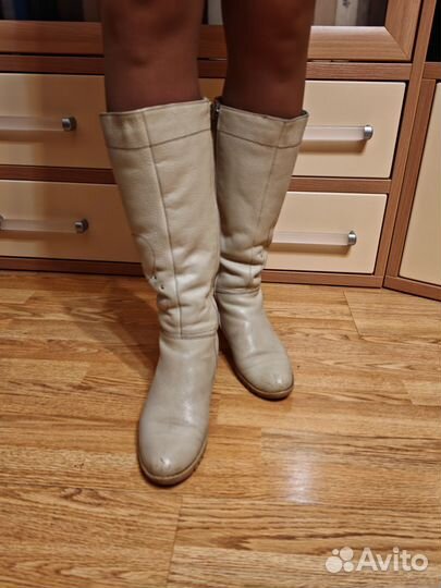 Зимние женские сапоги 38 натуральная кожа