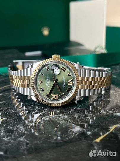 Rolex Datejust 36 Olive Green Roman Dial 126233