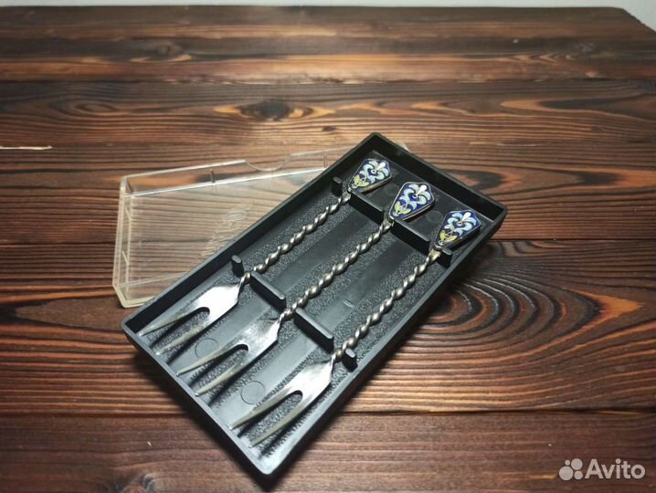 Советский Сувенирный Набор Десертных Вилок СССР