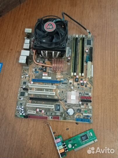 Плата asus P5KR с проц. core 2 duo +4GB
