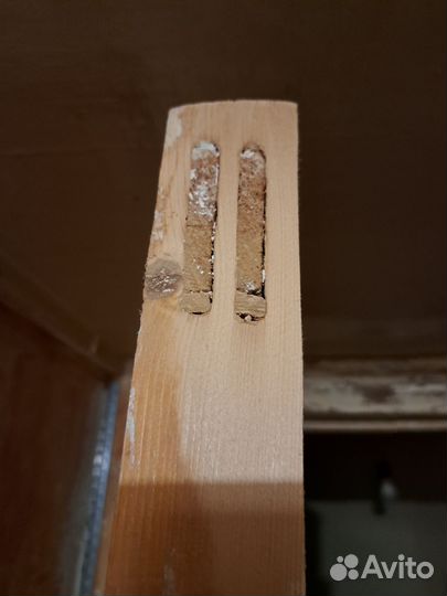 Дверь кухонная деревянная со стеклом СССР, 195