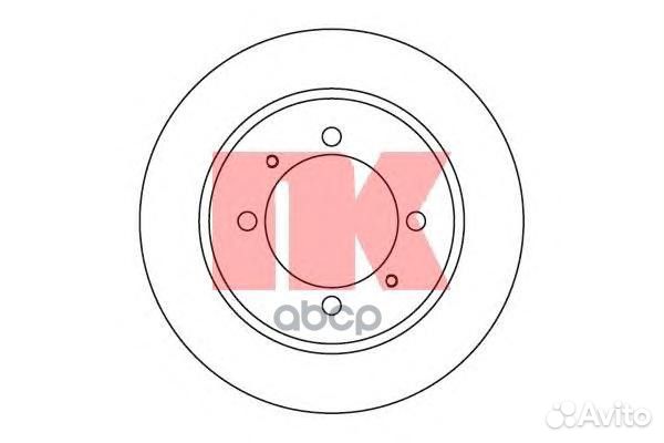 204840 Диск тормозной mitsubishi carisma 9503