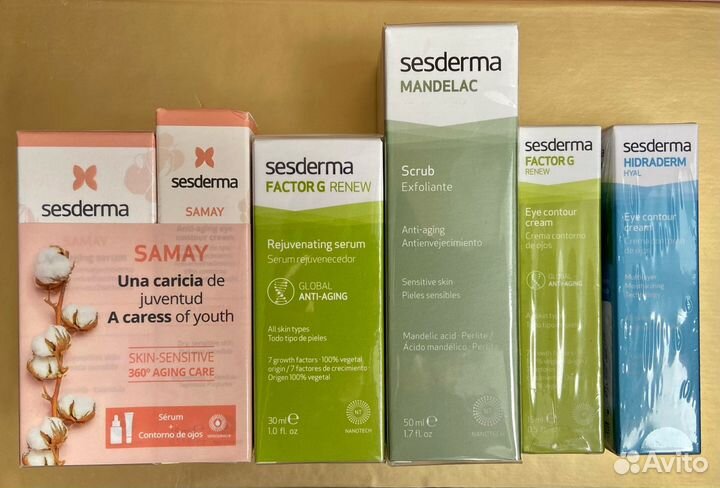Sesderma крем для глаз, скраб, пенка, сыворотка