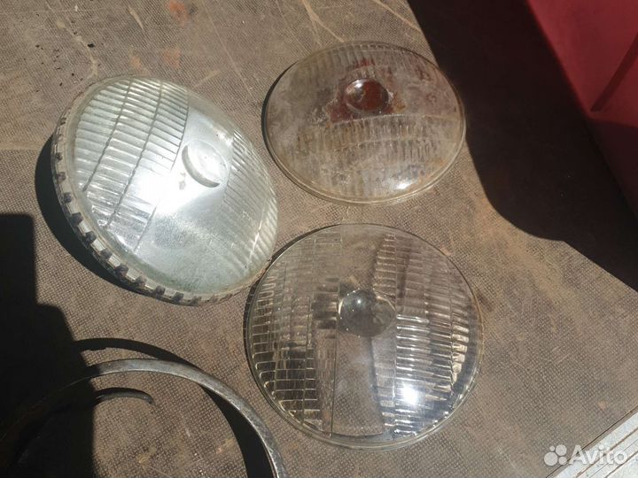Стекло фары с линзой мото урал газ 69 21