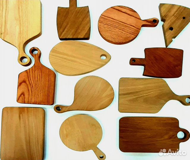 Доска деревянная для подачи кухонная разделочная