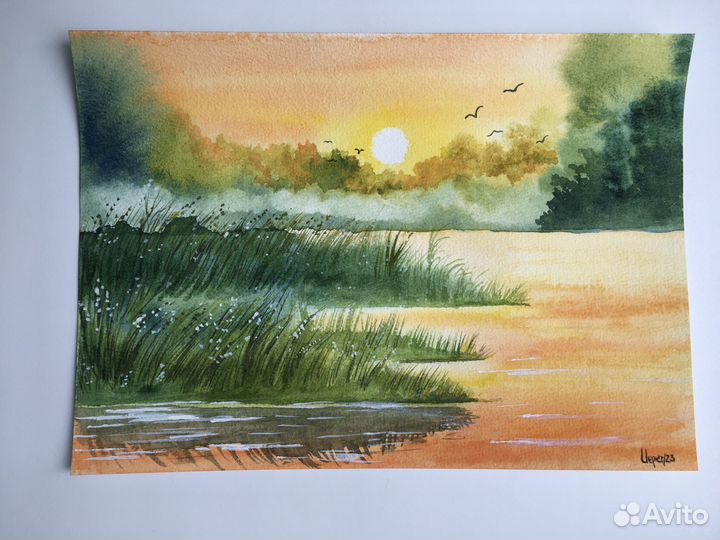 Картина акварелью 