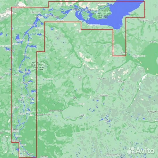 C-MAP Россия Сибирь Обь низовье, Надым RS-Y511