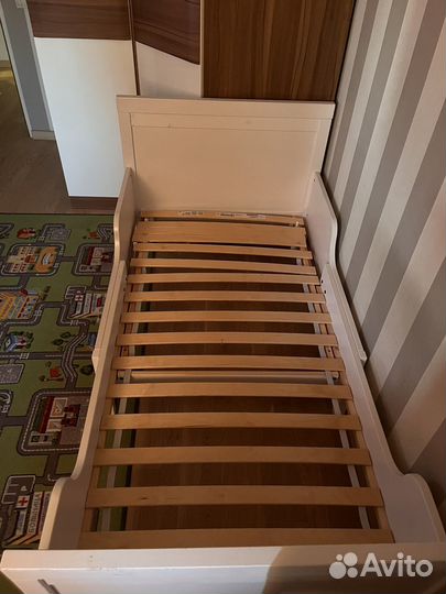 Детская кровать IKEA раздвижная сундвик