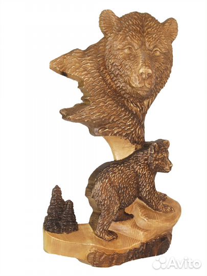 Резное панно из дерева 