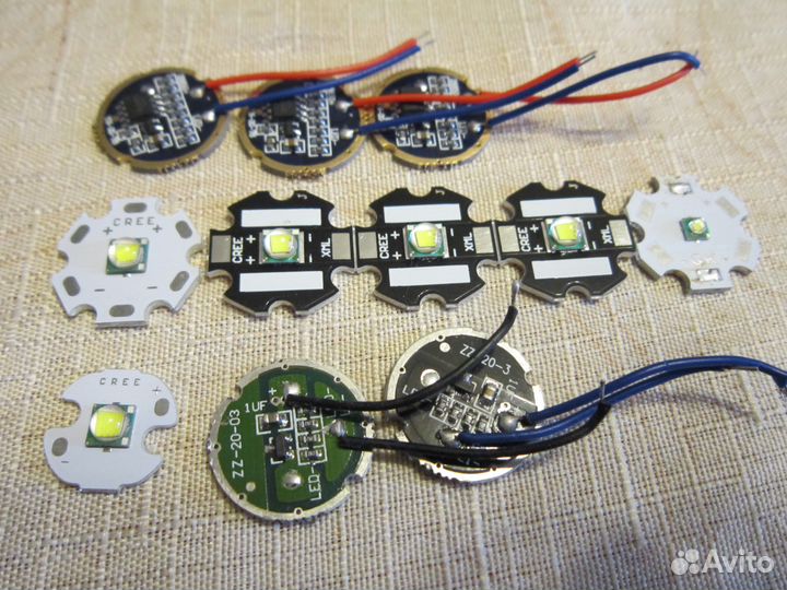 Светодиоды и драйверы для фонарей XML, Xhp70.2