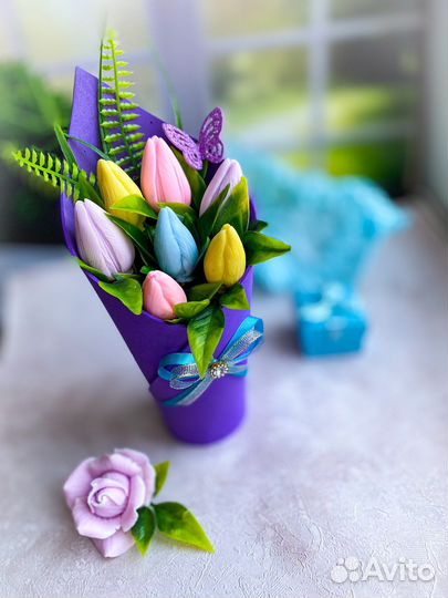 Букеты из мыла ручной работы