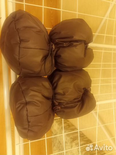 Пинетки зимние на 6-12 месяцев шоколадные