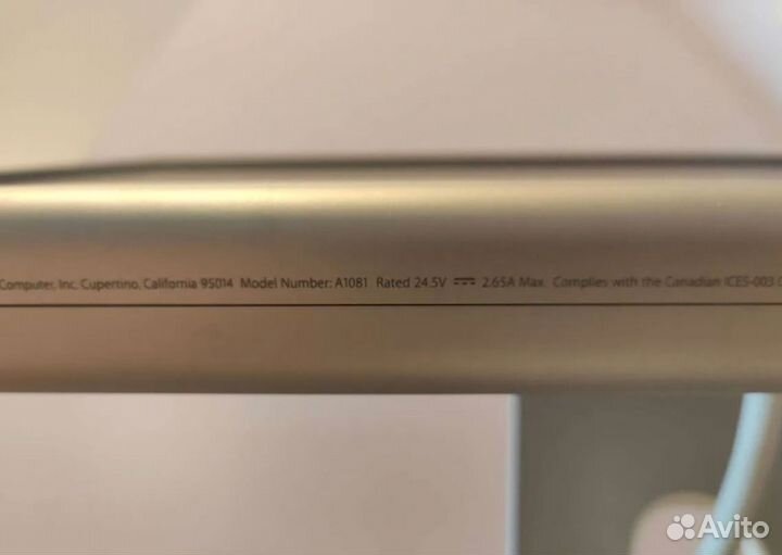 Монитор Apple cinema display 20” A1081