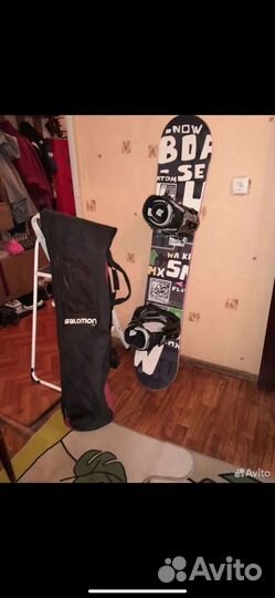 Продам сноуборд с креплениями 154см