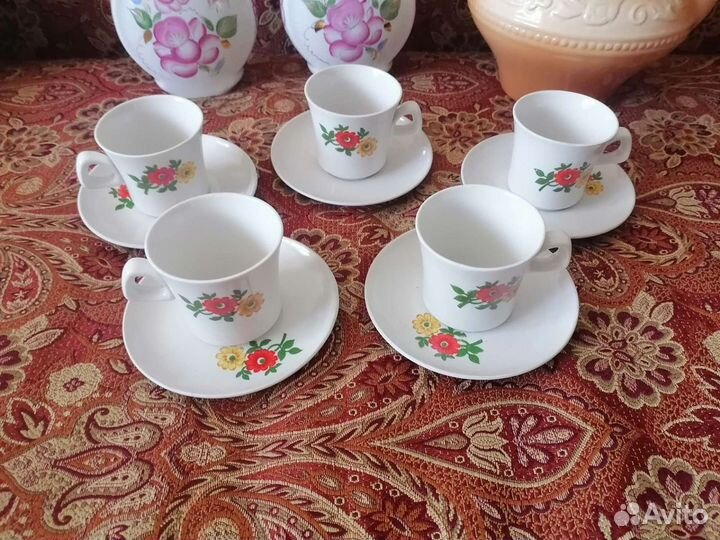 Сервиз кофейный СССР, штоф, чайник