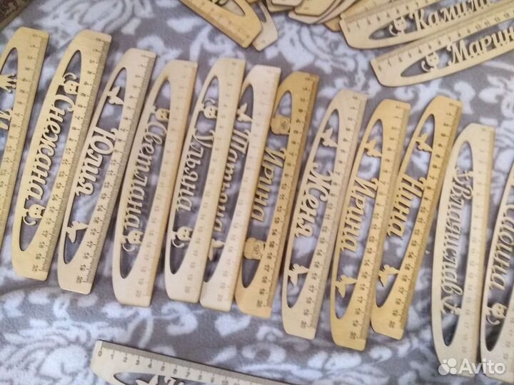 Именные линейки (деревянные)