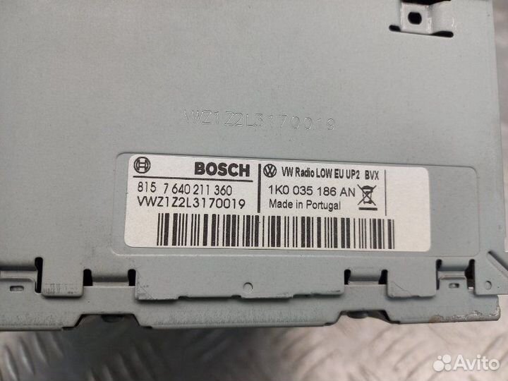 Магнитола Volkswagen Jetta 6 1.4 CAX 122 Л.С 2011