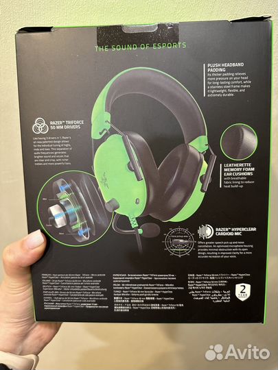 Игровые наушники с микрофоном razer