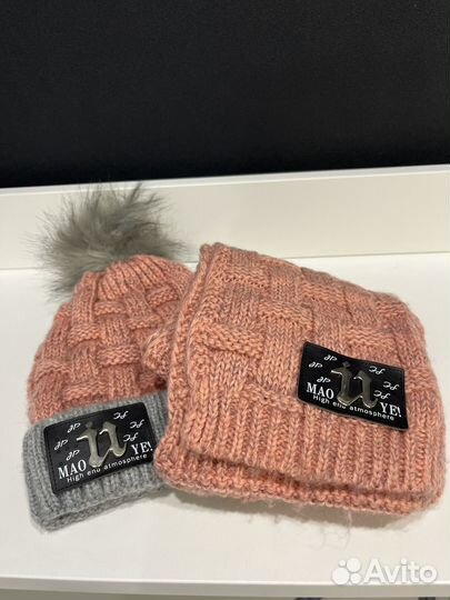 Шапка зимняя для девочки 52 54