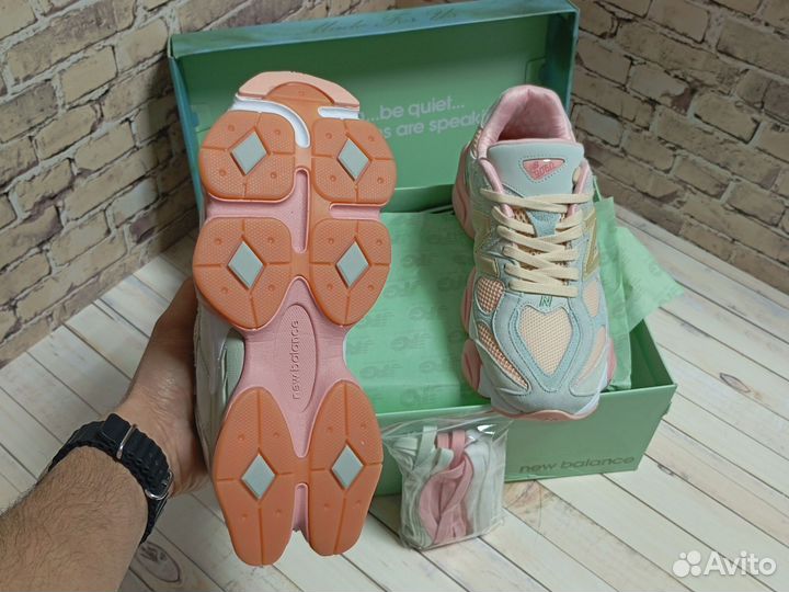 New balance 9060 размеры 36 45 розовые цвете