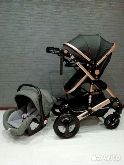 Коляска 3 в 1 Luxmom как новая