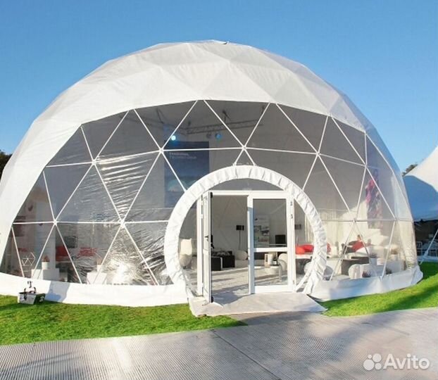 Купольный домик для глэмпинга Шатер Геокупол Юрта