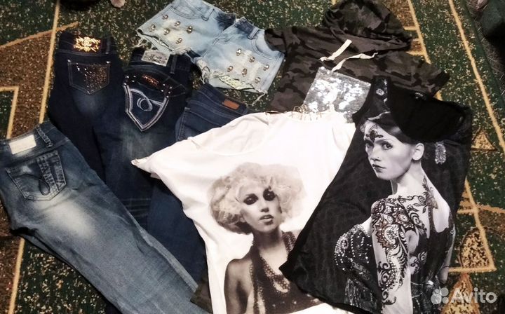 Брендовые вещи пакетом 40 42 Gucci и т.д