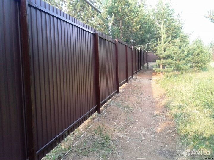 Заборы из профнастила