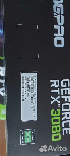Видеокарта RTX3080 PALit