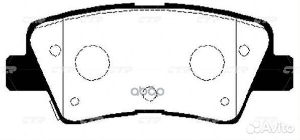 Колодки тормозные дисковые зад GK0499 CTR