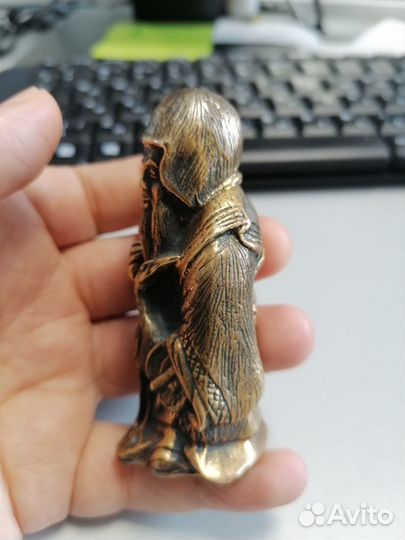 Дзюродзин бронза нэцкэ 8 см тяжелый