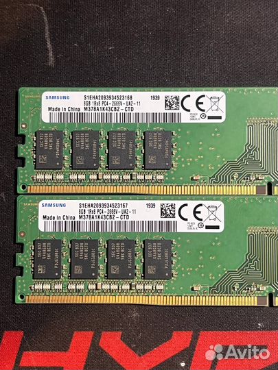 Оперативка ddr4 16gb 2666