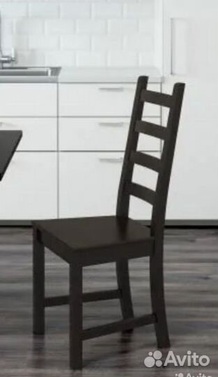 Стол обеденный Бьюрста+ 3 стула Каустби (Икеа)