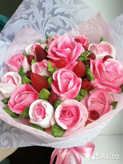 Съедобный букет роз