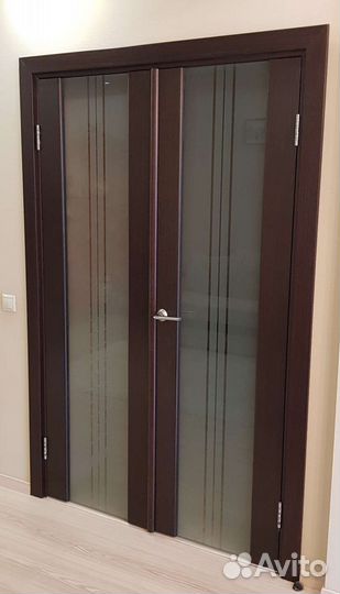 Двери межкомнатные с коробкой из массива