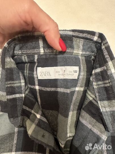 Рубашка в клетку zara