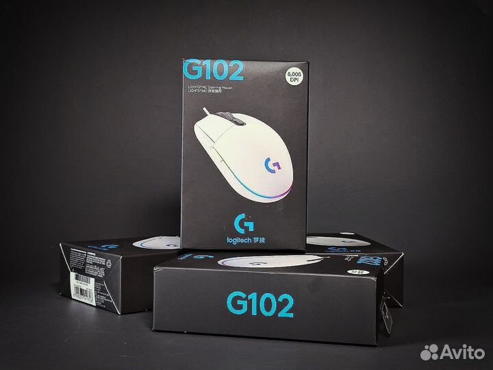 Игровая мышка logitech g102 lightsync white