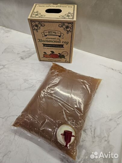 Яблочный сок Хвалынский сад, 3л