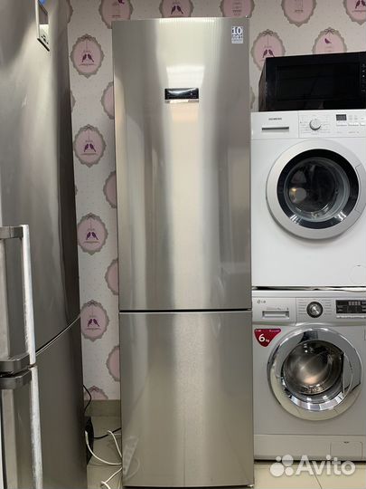 Холодильник Bosch NO Frost сер. Металлик