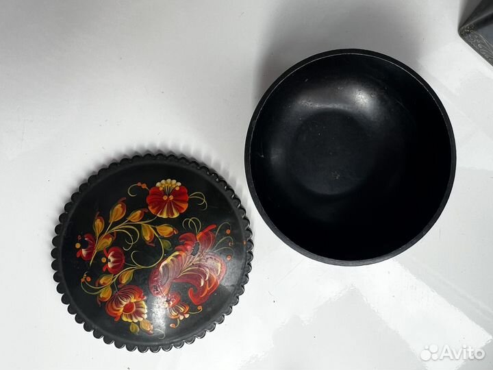 Шкатулка круглая СССР