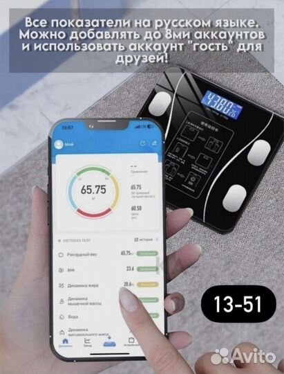 Весы напольные умные