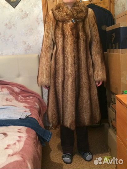 Шуба из канадского енота